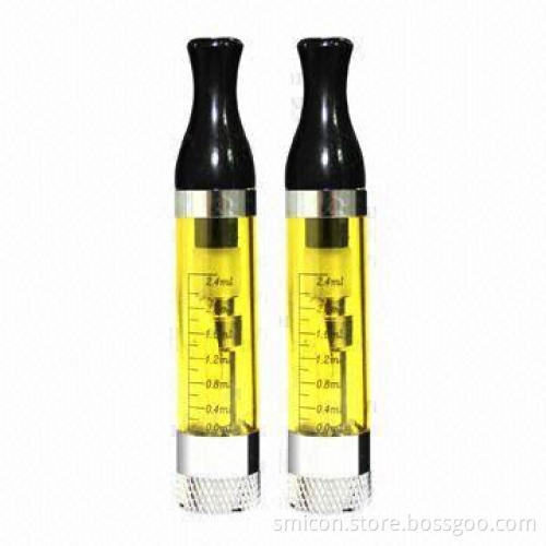 T2 Atomizers, 2.4mL Capacity with Short Wick and Replacement, Various Color